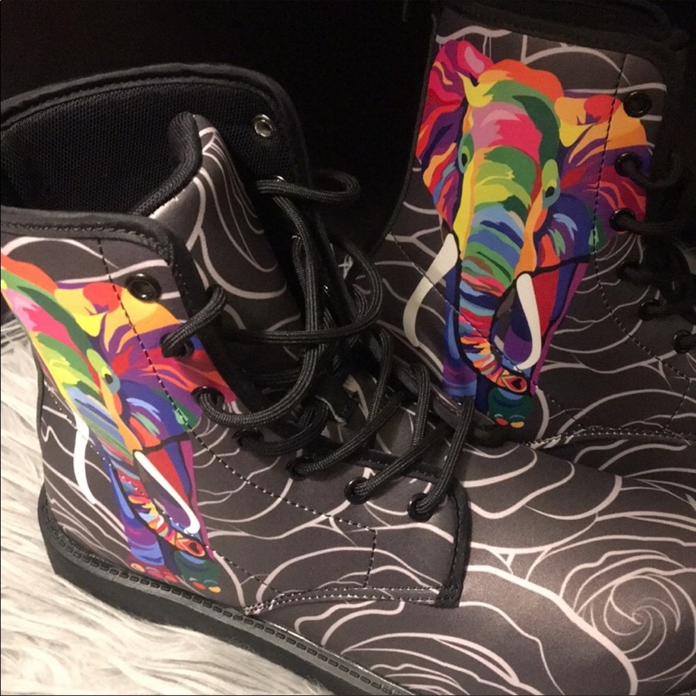 Elephant Print Boots